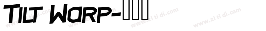 Tilt Warp字体转换